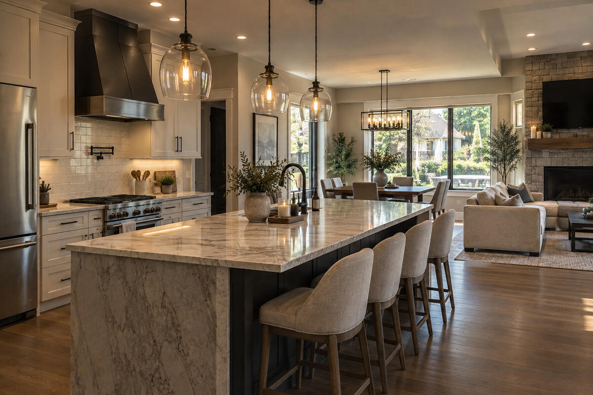 Luxury residential kitchen and interior home renovation